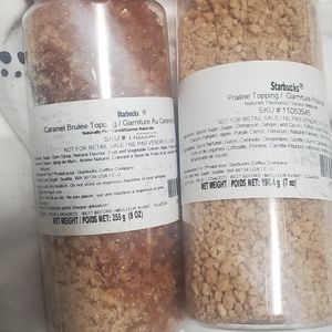 Caramel Brulee and Chestnut Praline toppings